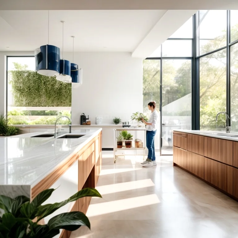 深層クリーニング作業中の風景