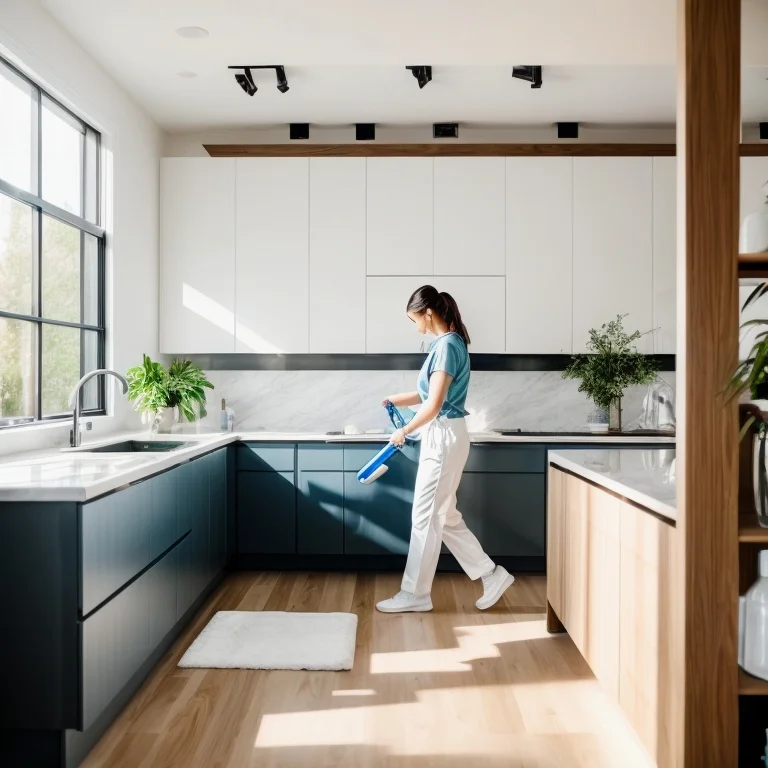 バスルームのカビ除去作業