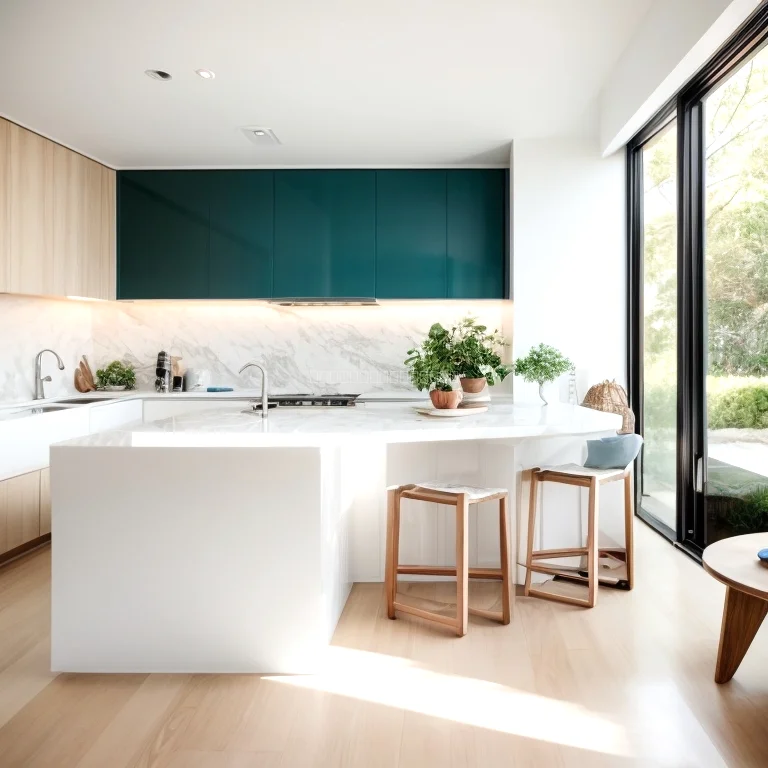 フローリングの洗浄風景